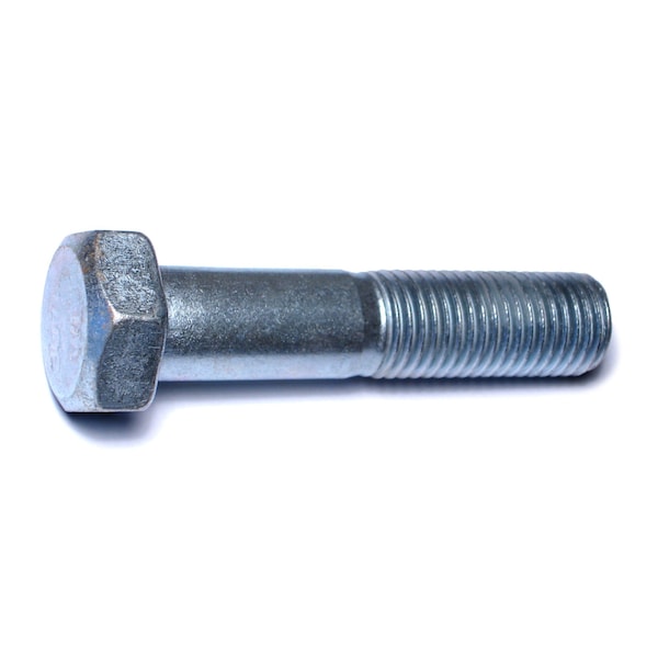 Midwest Fastener Grade 2, 1"-8 Hex Head Cap Screw, Zinc Plated Steel, 4-1/2 in L, 5 PK 53375 - main